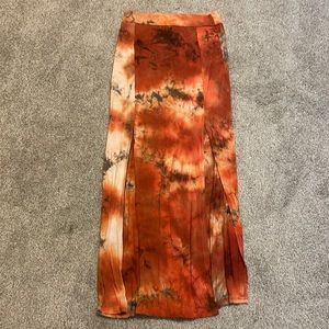 Tye Dye Maxi skirt | Two Slits